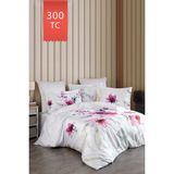 Varol Royal Saten 300TC Nevresim Takımı (Çift Nevresimli) Family Size - Verona - Renkli - 160 x 220 cm