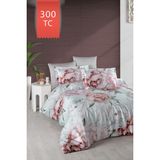 Varol Royal Saten Çift Kişilik 300TC Nevresim Takımı - Pamira - Renkli - 200 x 220 cm