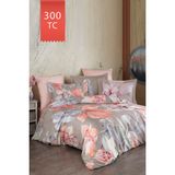 Varol Royal Saten Tek Kişilik 300TC Nevresim Takımı - Erica - Renkli - 160 x 220 cm
