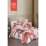 Varol Royal Saten Tek Kişilik 300TC Nevresim Takımı - Lisa - Renkli - 160 x 220 cm