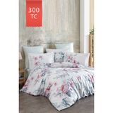 Varol Royal Saten Tek Kişilik 300TC Nevresim Takımı - Rosalinda - Renkli - 160 x 220 cm