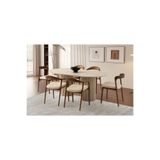 Varsayılan Aspendos Masa, Mistral Kollu&kolsuz Sandalye, Sidon, 180x90 MTK2806-SDN-TRT
