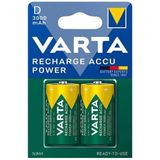 Varta 1.2 Volt - 3000 Mah Ni-Mh Büyük D Boy Şarjlı Pil 2'li Paket - 1 Adet
