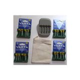 Varta 16 Adet 2100 Aa Şarj Edilebilir Kalem Pil+Ikea Stenkol Otomatik Şarj Cihazı+Kılıf