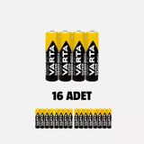 Varta 16'Lı Aaa Süperlife Çinko Karbon Kalem Pil (3'Li Paket)