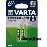 Varta 20 Adet Varta Şarjlı Aaa 800MAH Ince Pil Toptan Satış