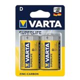 Varta 2020 Superlife D Size 2'liBüyük Pil