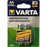Varta 2700 Mah 1.2 V AA Şarjlı 2'li Blister Kalem Pil