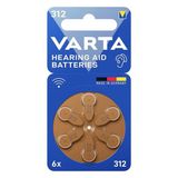 Varta 312 Numara İşitme Cihazı Pili 6'lı Blister