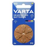 Varta 312 Numara Kulaklık İşitme Cihazı Pili (6 Lı Paket)