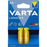 Varta 4106 Longlife Alkalin AA Kalem Pil 2'li Paket - 2 Adet