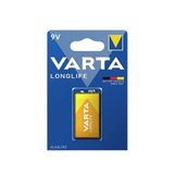 Varta 4122 Longlife Alkalin 9V Alkalin Pil Tekli Paket (Blister)