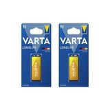 Varta 4122 Longlife Alkalin 9V Pil-2 Adet-Erpilsan Elektronik