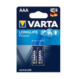 Varta 4903 Longlife Power Alkalin AAA İnce Kalem Pil 2'li Paket