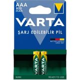 Varta 56703 1.2V 800 Mah Şarjlı Aaa Ince Kalem Pil (2'li Paket) - 1 Adet