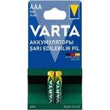 Varta 56703 Power 800MAH Aaa Şarj Edilebilir Ince Kalem Pil 2'li Paket-Erpilsan Elektronik