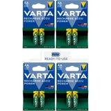 Varta 5716 2600 mAh AA Ni-MH 4x2 Adet Şarj Edilebilir Kalem Pil