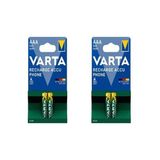Varta 58397 Power 550MAH Aaa Şarj Edilebilir Ince Kalem Pil 4'lü Paket-Erpilsan Elektronik - 4 Adet