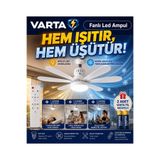 Varta 6 kanatlı Pervane ampul kumandalı sessiz çalışma 40 watt fanlı tavan tipi 3 renk 3 kademeli garantili (pil hediyeli )