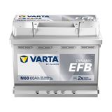 Varta 60 Amper EFB Akü N60 12 V 640 Ah Kapasite İspanya Menşeli Yüksek Performans
