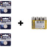 Varta 6032 Lithium CR2032 Pil 3'lü + 4 Adet Varta Superlife Aa Kalem Pil
