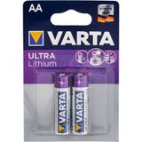 Varta 6106 Lityum AA Şarj Olmayan 2'li Blister Kalem Pil