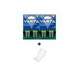 Varta 8 Adet 1000 Mah Aaa Şarjlı Ince Kalem Pil Pil Saklama Kutusu