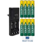 Varta 8 Adet Şarjlı 2600Mah Aa Kalem Pil +Sertec Stc-9V Aa-Aaa Otomatik-Hızlı Pil Şarj Cihazı