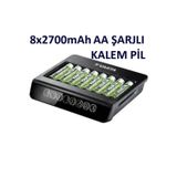 Varta 8 Adet Şarjlı 2700Mah Aa Kalem Pil+ Lcd Multi Plus 8Li Aa/Aaa Pil Şarj Cihazı