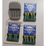 Varta 8 Adet Varta 2100MAH Aa Kalem +4 Adet Varta 800MAH Aaa Ince Pil+Ikea Stenkol Otomatik Şarj Aleti (Aa-Aaa)+Saklama Kesesi8