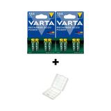 Varta 800 mAh Şarjlı AAA İnce Kalem Pil 8'li + Pil Kutusu