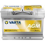 Varta A7 12V 70Ah 760A Dynamıc Start Stop Agm Akü (Üretim Tarihi:2025)