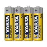 Varta AA Süperlife Kalem Pil 4 Adet 1,5 V Tek Kullanımlık Çinko Pil Tipi Yüksek Performans