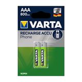 Varta Aaa 800 Mah Recharge Accu Phone Şarjlı 2'li Ince Kalem Pil 1 Paket