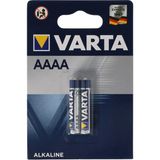 Varta AAAA Alkalin Pil 625 mAh 1,5 V Tek Kullanımlık 2'li Paket Yüksek Performans