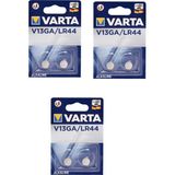 Varta Alkaline V13GA / LR44 / 1,5 V 2li Pil 3 Paket
