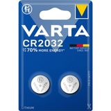 Varta CR2032 Lityum Düğme Pil 2'li Paket 1,2 V Yüksek Performanslı Tek Kullanımlık Pil