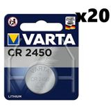 Varta CR2450 3V 20 Adet Lityum Pil