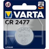 VARTA CR2477 düğme pil, 1 adet, lityum madalyon, 3 V, çocuklar için güvenli ambalaj, elektronik küçük cihazlar için, araba anahtarı, uzaktan kumanda, terazi