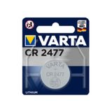 VARTA CR2477 düğme pil, 1 adet, lityum madalyon, 3 V, çocuklar için güvenli ambalaj, elektronik küçük cihazlar için, araba anahtarı, uzaktan kumanda, terazi