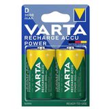 Varta D - Büyük Boy 1.2V 3000Mah Ni-Mh 2’Li Paket Pil – Power (56720)