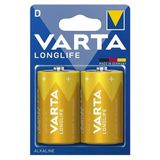 Varta D - Büyük Boy 1.5V Alkalin 2’Li Paket Pil – Longlife (4120)