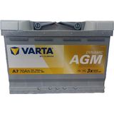 Varta Dynamic AGM 70 Ah 12V 760A (En) Start Stop Akü Üretim Tarihi 2026 Yüksek Performans