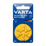 Varta Hearing Aid Batteries 10 işitme cihazı pili (6'lı blister)