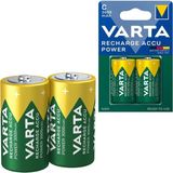 Varta Hr14 3000mah C Orta Boy 1.2 Volt Ni-mh Şarjlı Pil 2li Paket Şarj Edilebilir