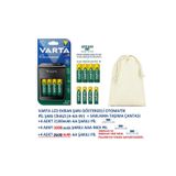 Varta Lcd Plug+ Plus Şarj Cihazı + 4X2100 Aa Şarjlı Kalem Pil+4X2600Mah Aa+4X1000 Aaa Pil+Saklama Çantası