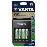 Varta LCD Plug+ Plus Şarj Cihazı+4x2100 Mah Aa Şarjlı Pil