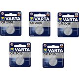 Varta Lithium CR2016 3V Tekli Pil 5 Paket