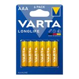 Varta Longlife 6'lı ince AAA Kalem Pil