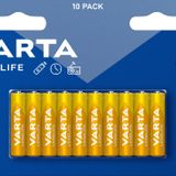 VARTA Longlife AAA Alkalin kalem pil 10'lu paket